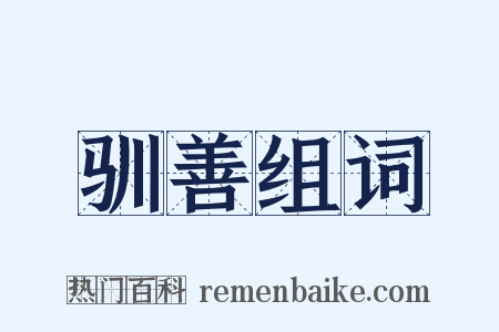 驯善组词是什么意思的图片